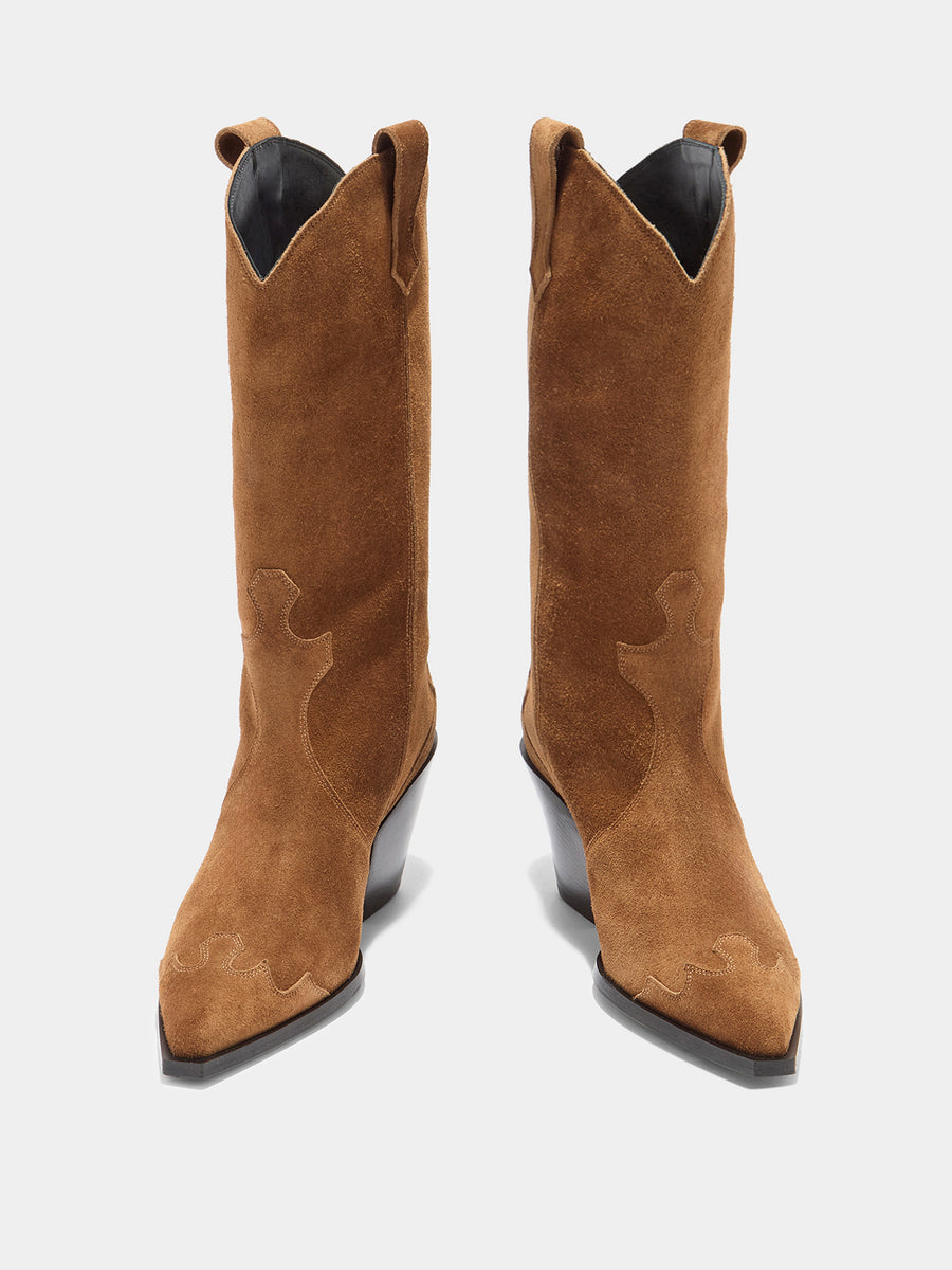 Ariel Suede Cowboy Boots
