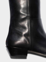 Arla Leather Cowboy Knee-High Boots - Image 4