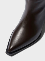 Arla Leather Cowboy Knee-High Boots - Image 3