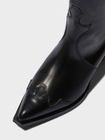 Aruna Leather Knee-High Cowboy Boots - Image 3