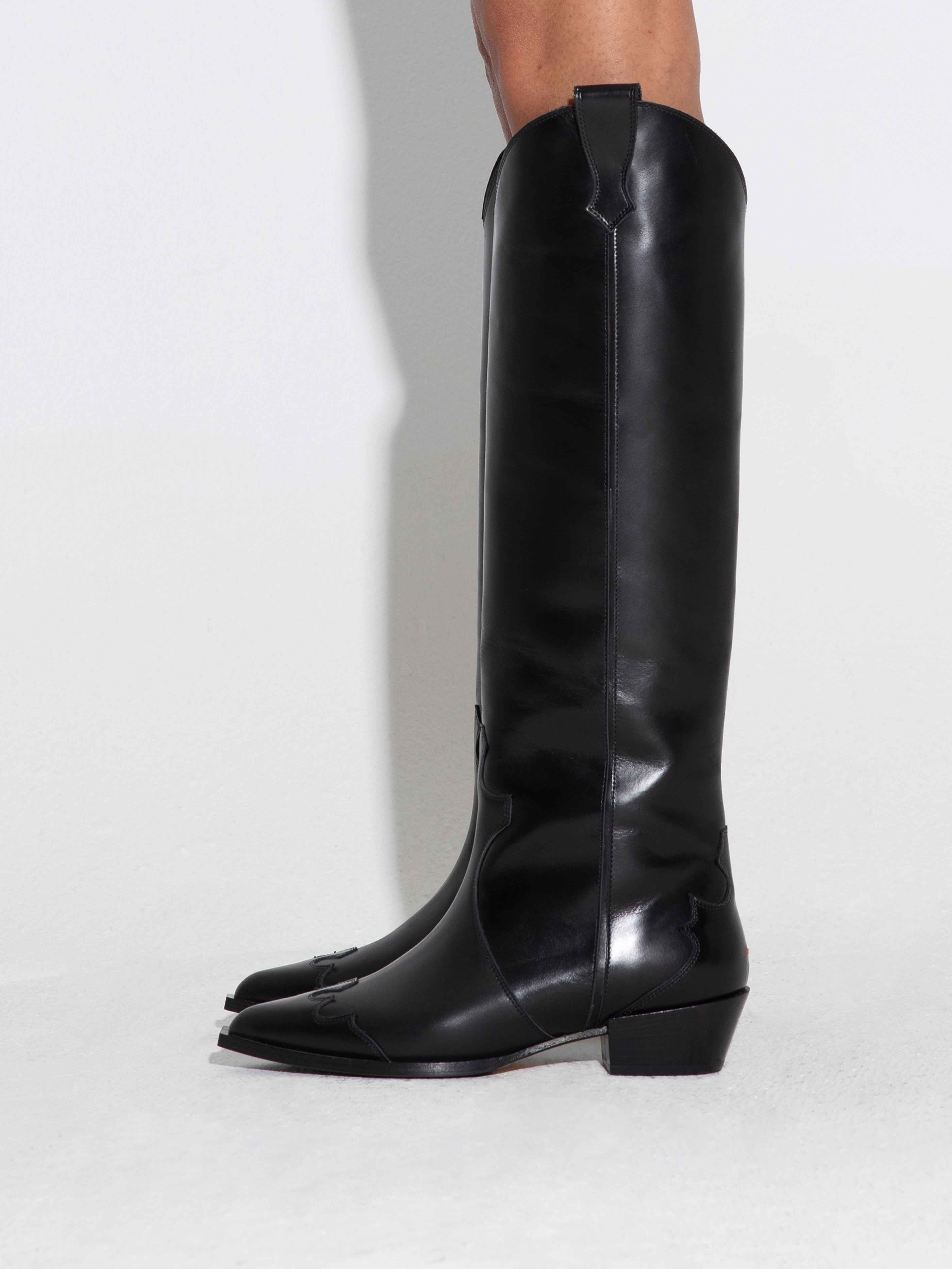 ブーツその他 Aruna Boots - Aeyde - Leather - Black Aeyde | ARUNA Black High Cowboy Boot