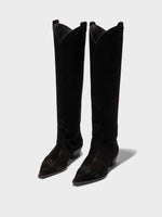 Aruna Suede Knee-High Cowboy Boots - Image 2