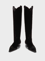 Aruna Suede Knee-High Cowboy Boots - Image 5