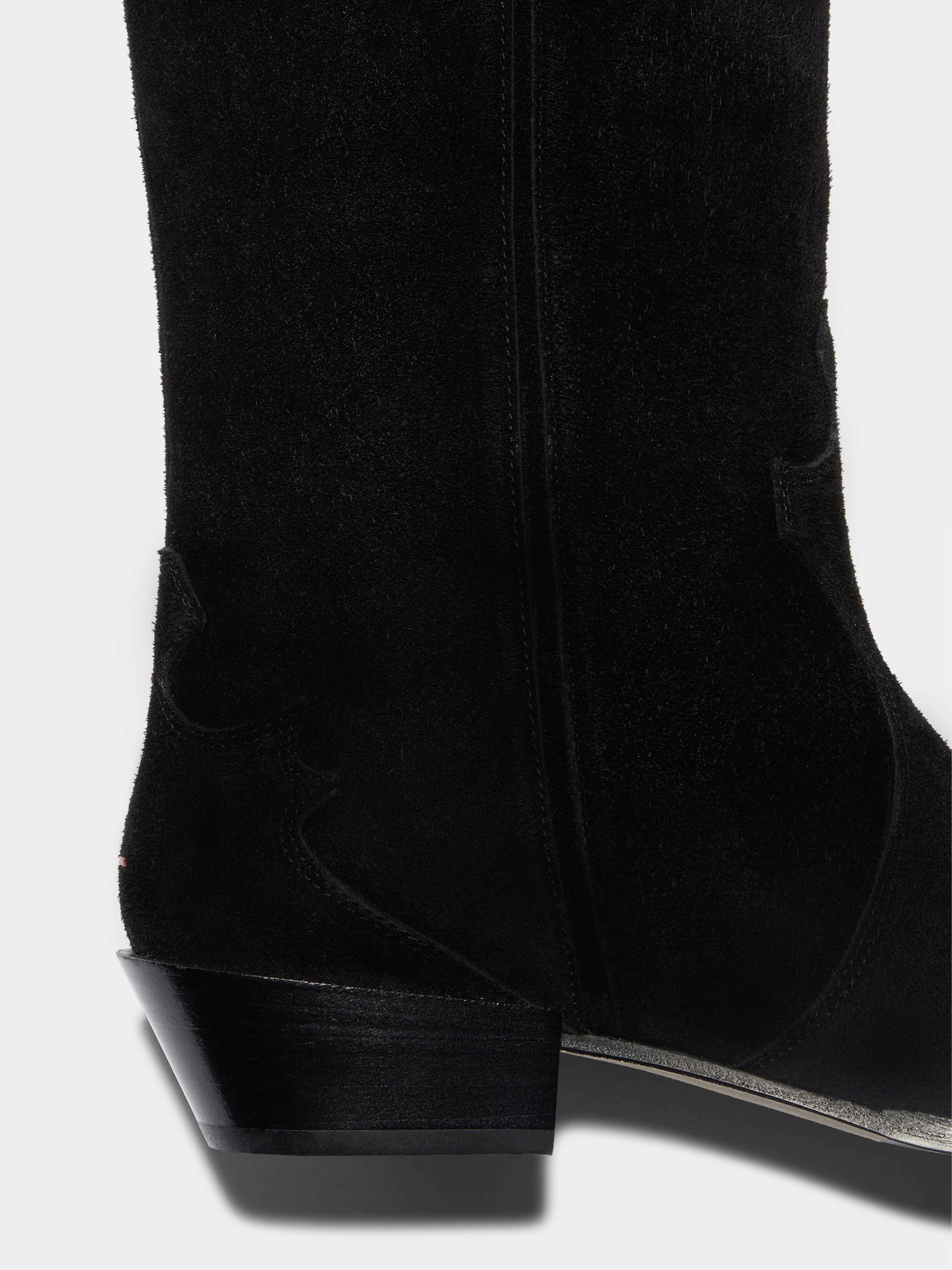 Aruna Suede Knee-High Cowboy Boots - Image 4