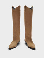 Aruna Suede Cowboy Knee-High Boots - Image 5