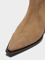 Aruna Suede Cowboy Knee-High Boots - Image 3