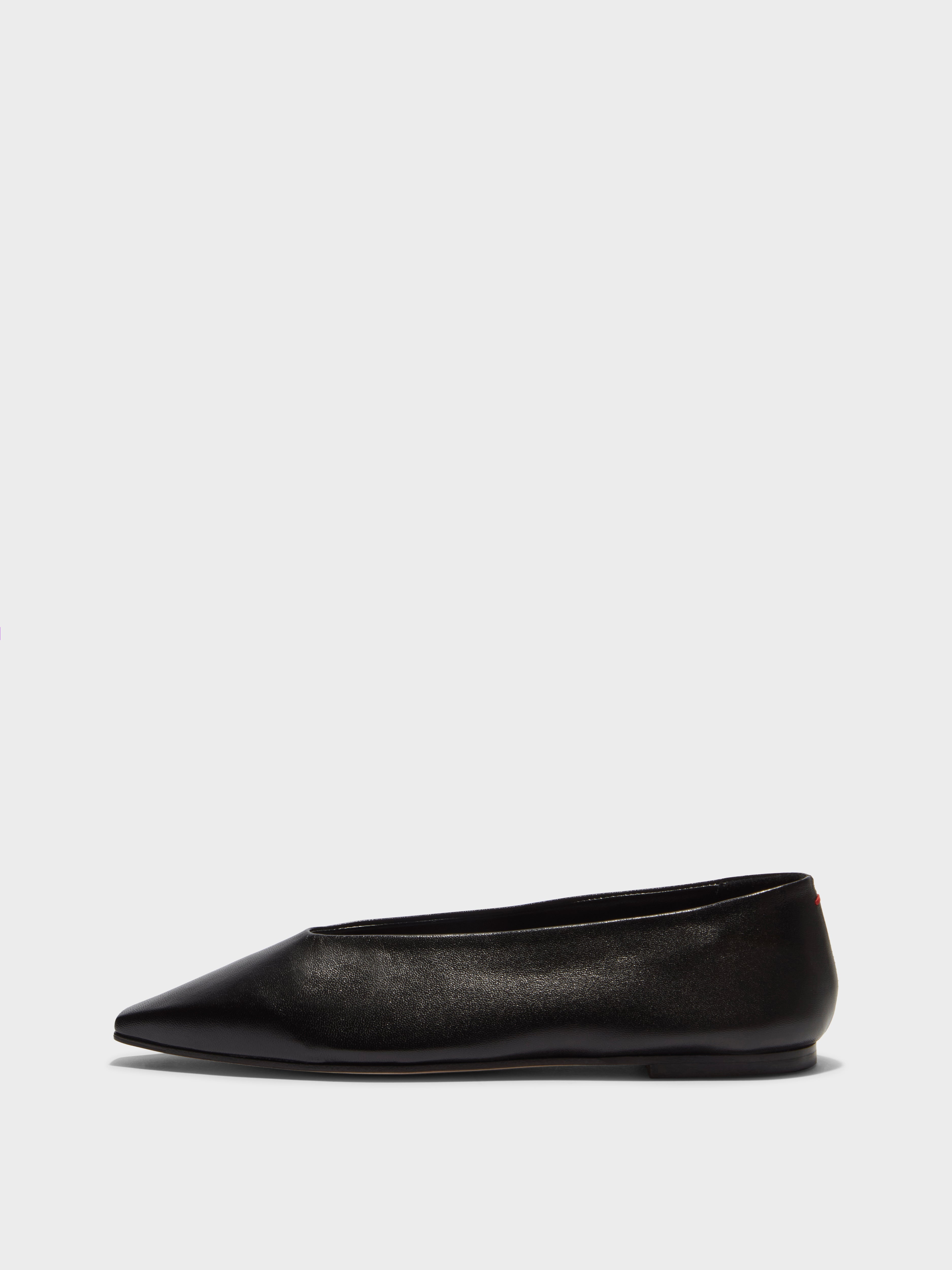 Betty Leather Flats | Black Nappa Betty Leather Flats | Black Nappa