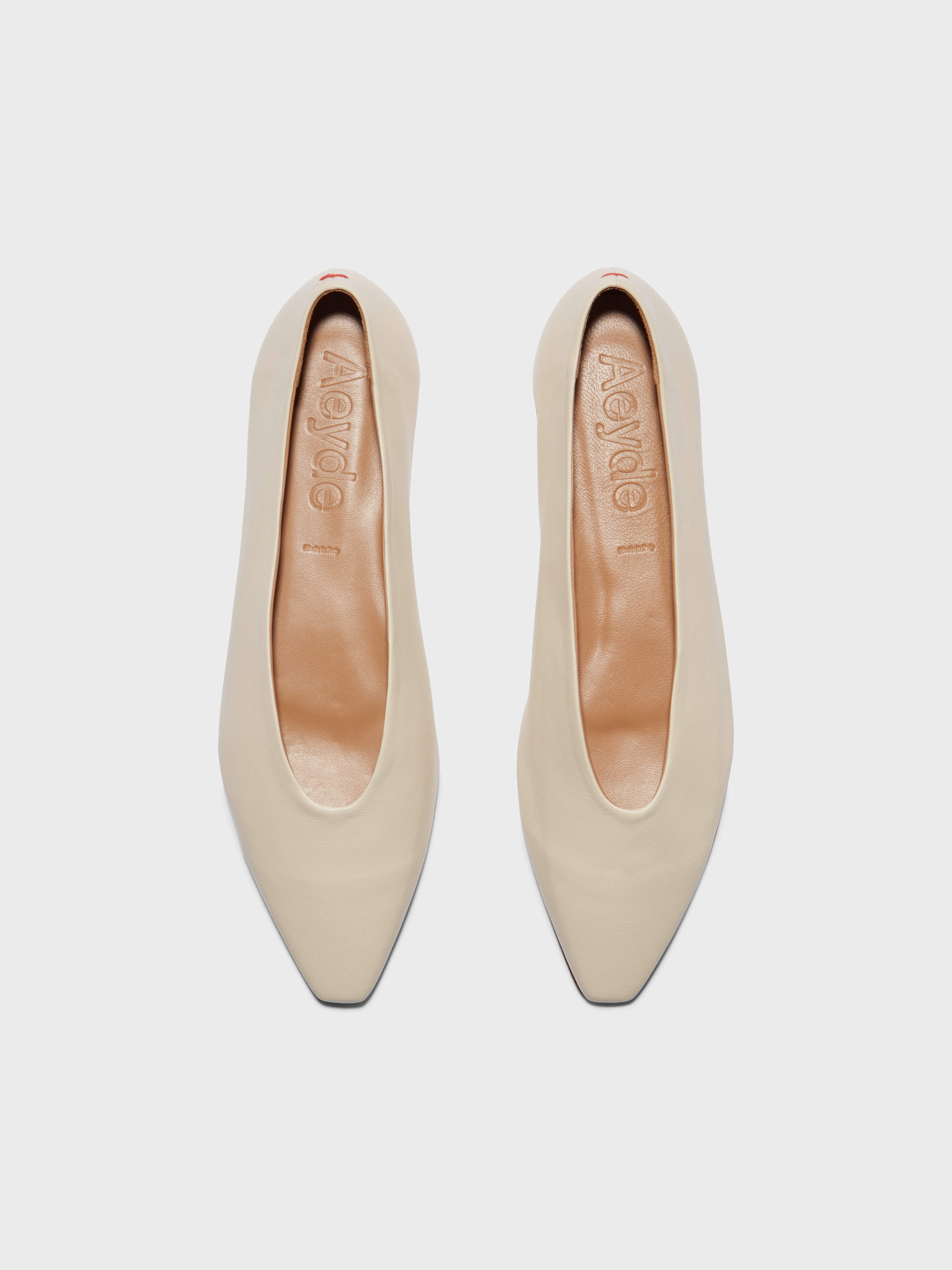 フラットシューズ AEYDE Woman Flat shoes White RKLS8MFL CREAMY Aeyde | KIRSTEN Creamy Ballet Flat