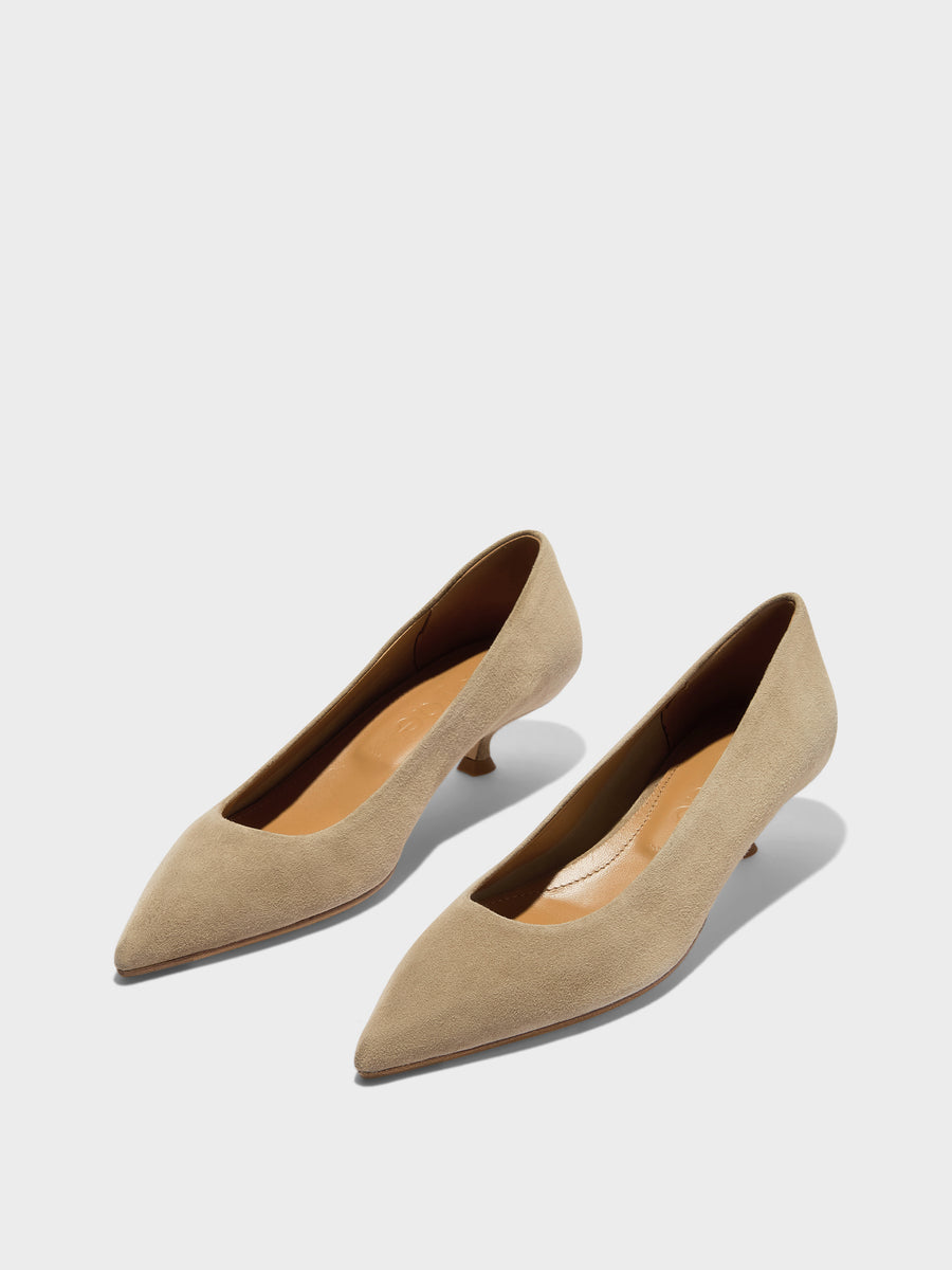 Cari Suede Pointed-Toe Pumps