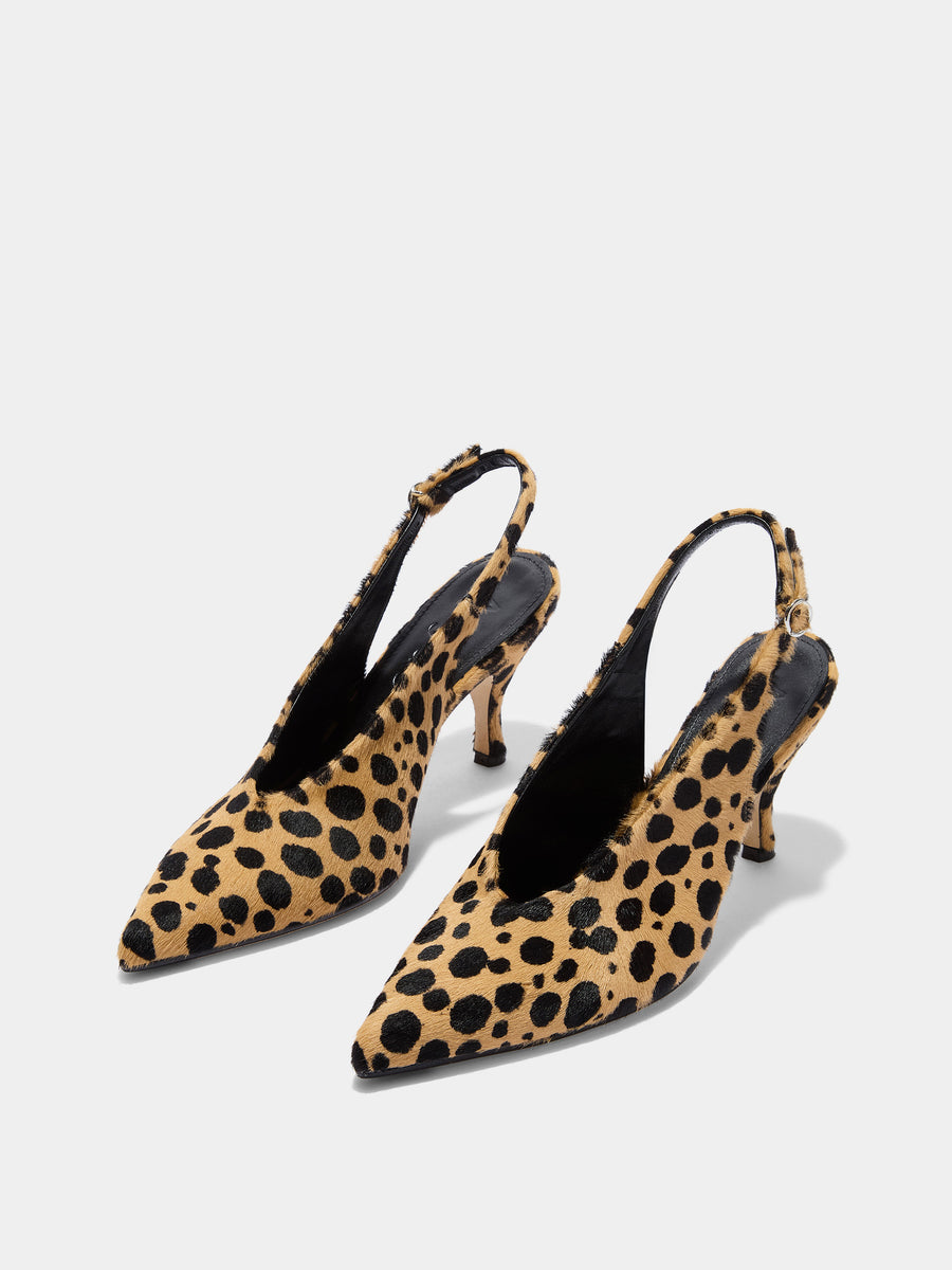 Carla Leopard Hair Pumps