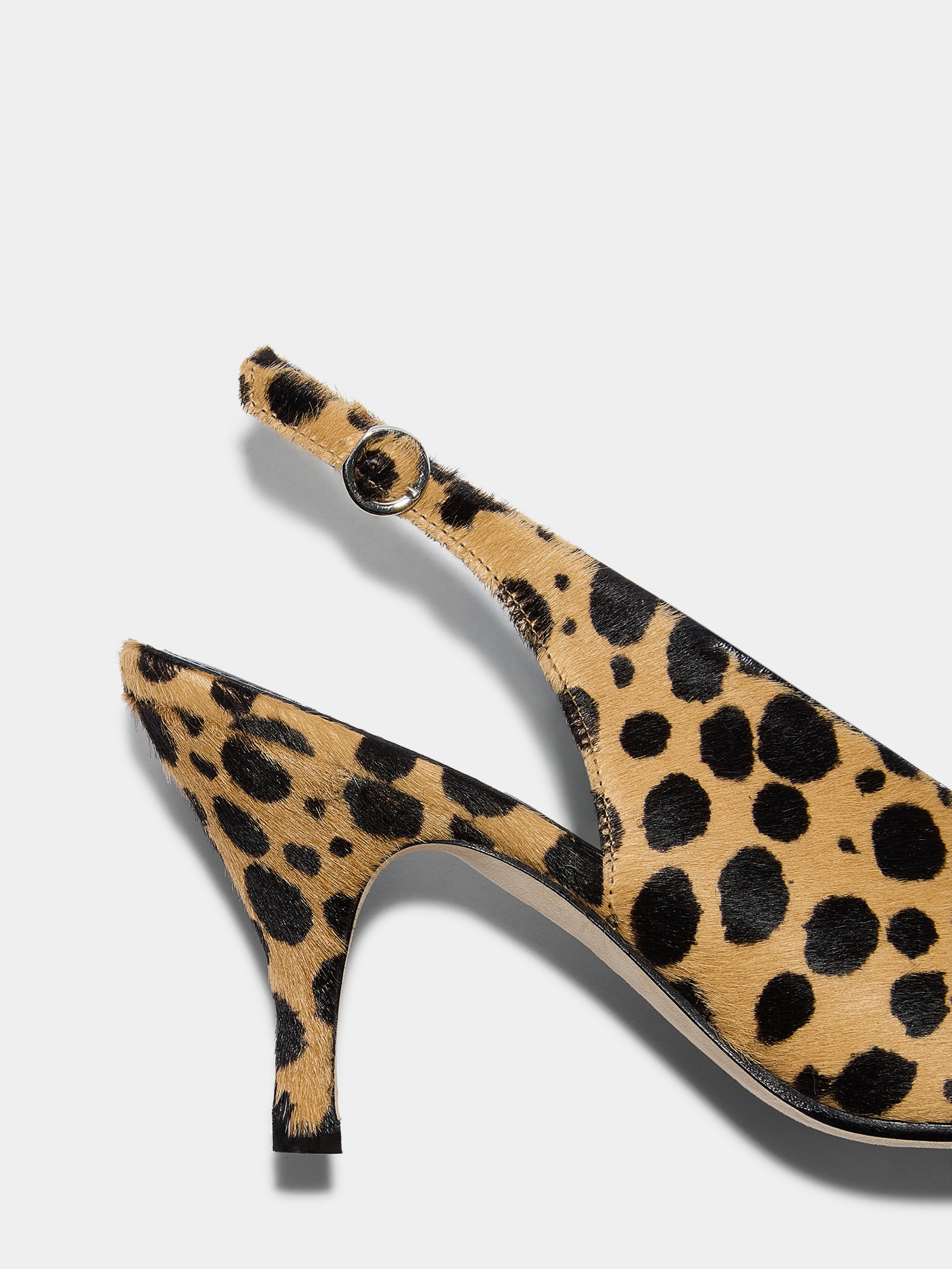 Carla Leopard Hair Pumps - Image 4