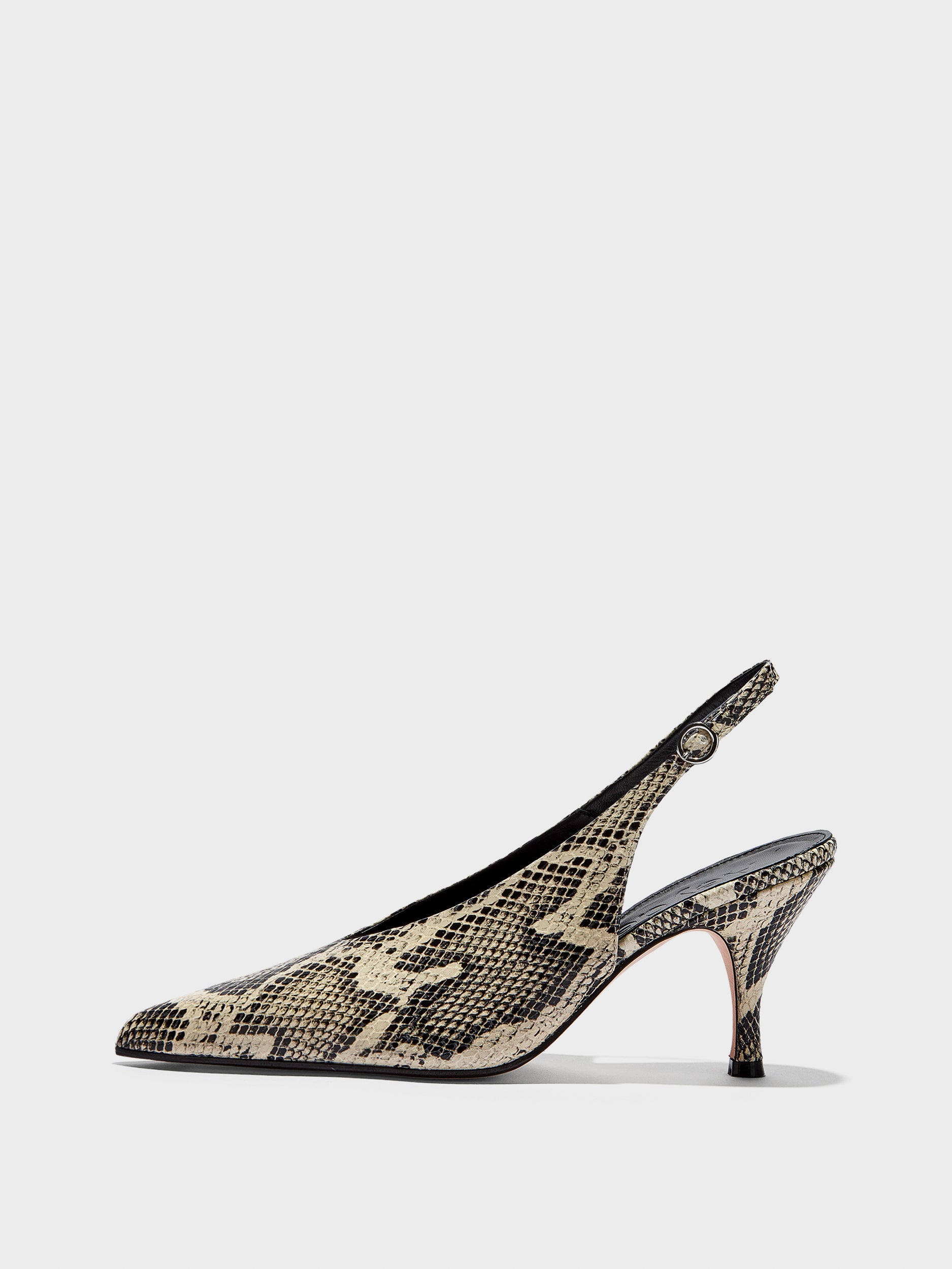 Carla Snake Print Pumps - Image 1