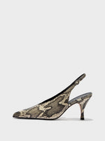 Carla Snake Print Pumps - Image 1