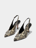 Carla Snake Print Pumps - Image 3