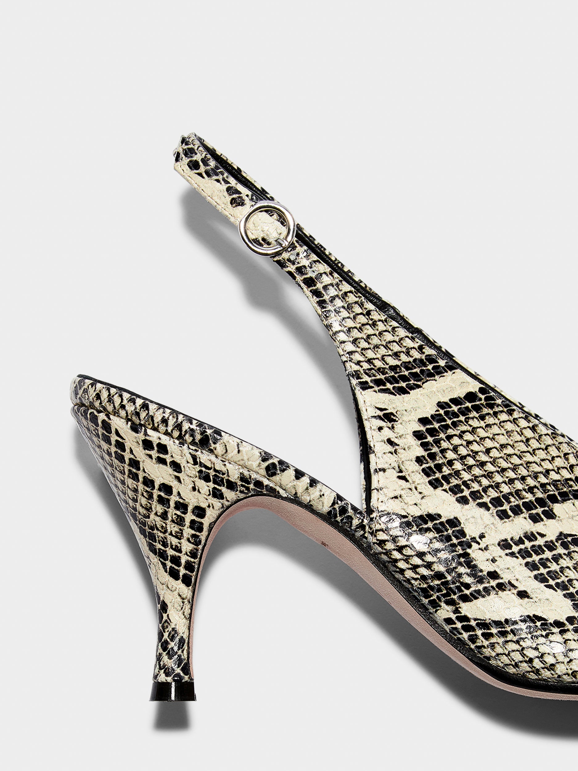 Carla Snake Print Pumps - Image 4