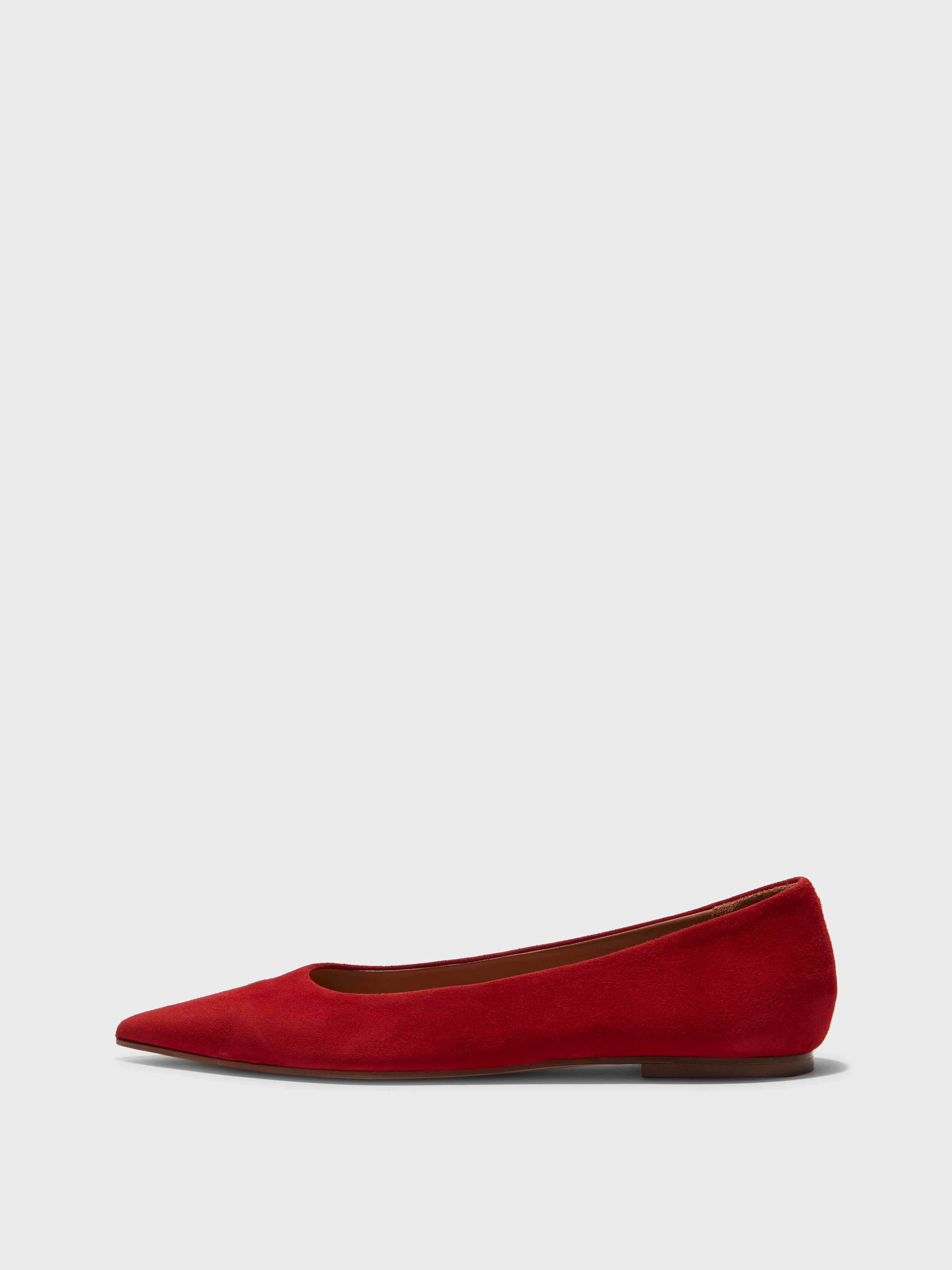 Cassy Suede Ballet Flats - Image 1