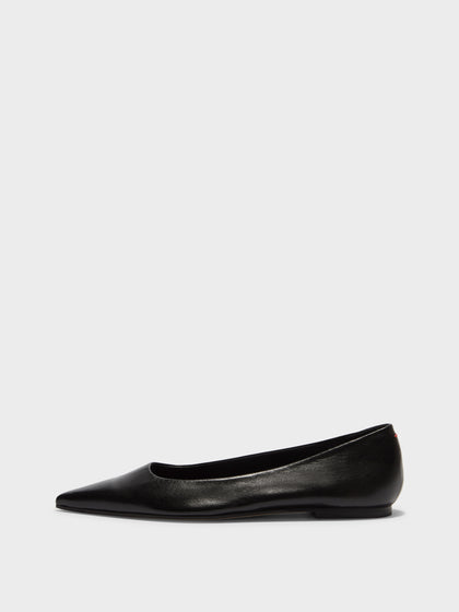 Cassy Leather Flats | Black Nappa Cassy Leather Flats | Black Nappa