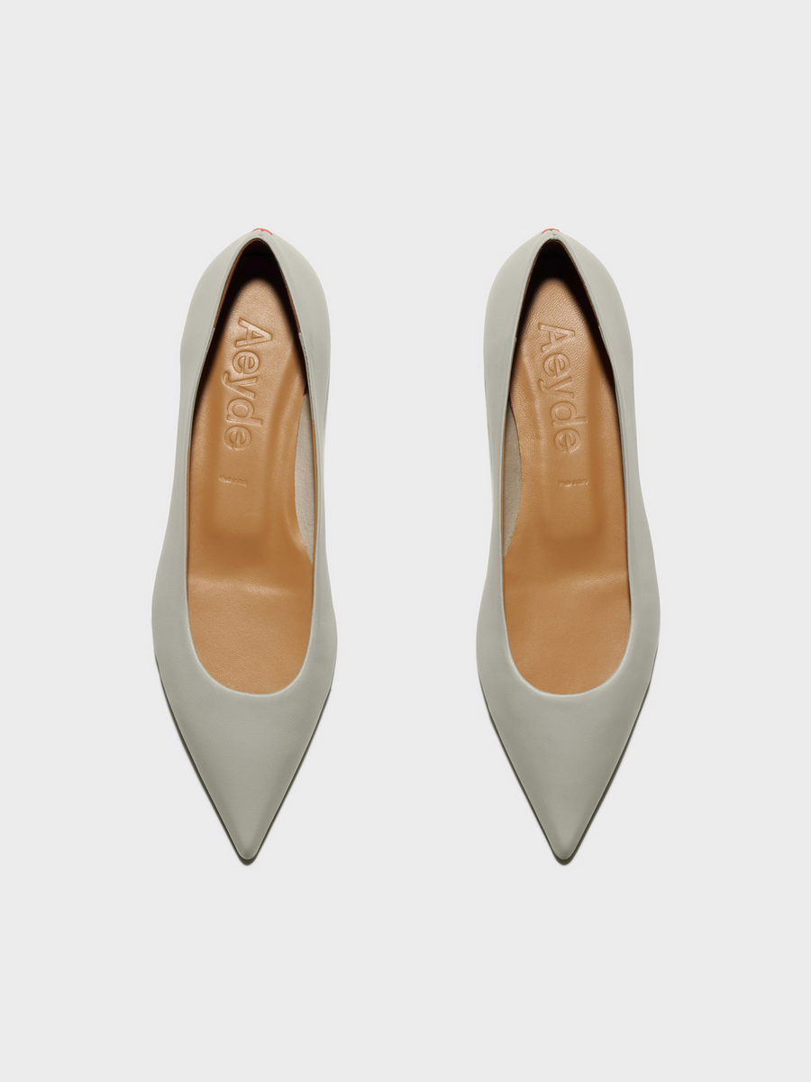 Aeyde | Cassy Pointed-Toe Flats Leather Flats for Women | Cloud Nappa | Pointed Toe | Flat Heel | Front View