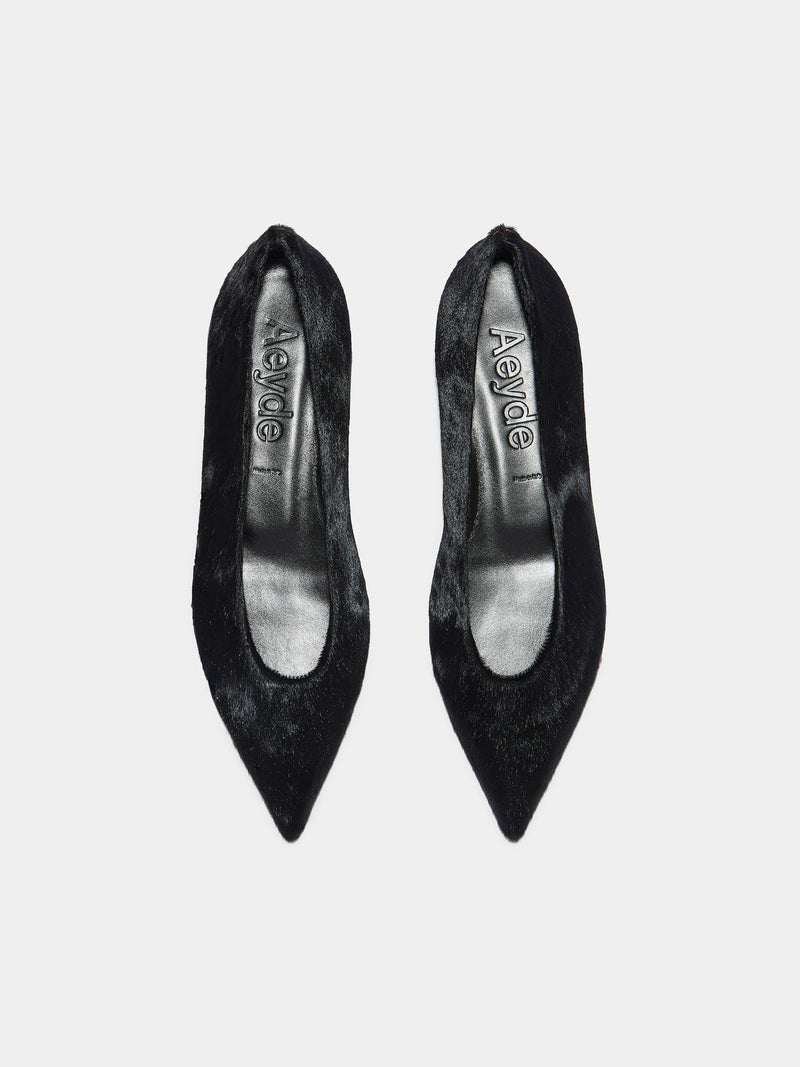 Cassy Pony Hair Ballet Flats