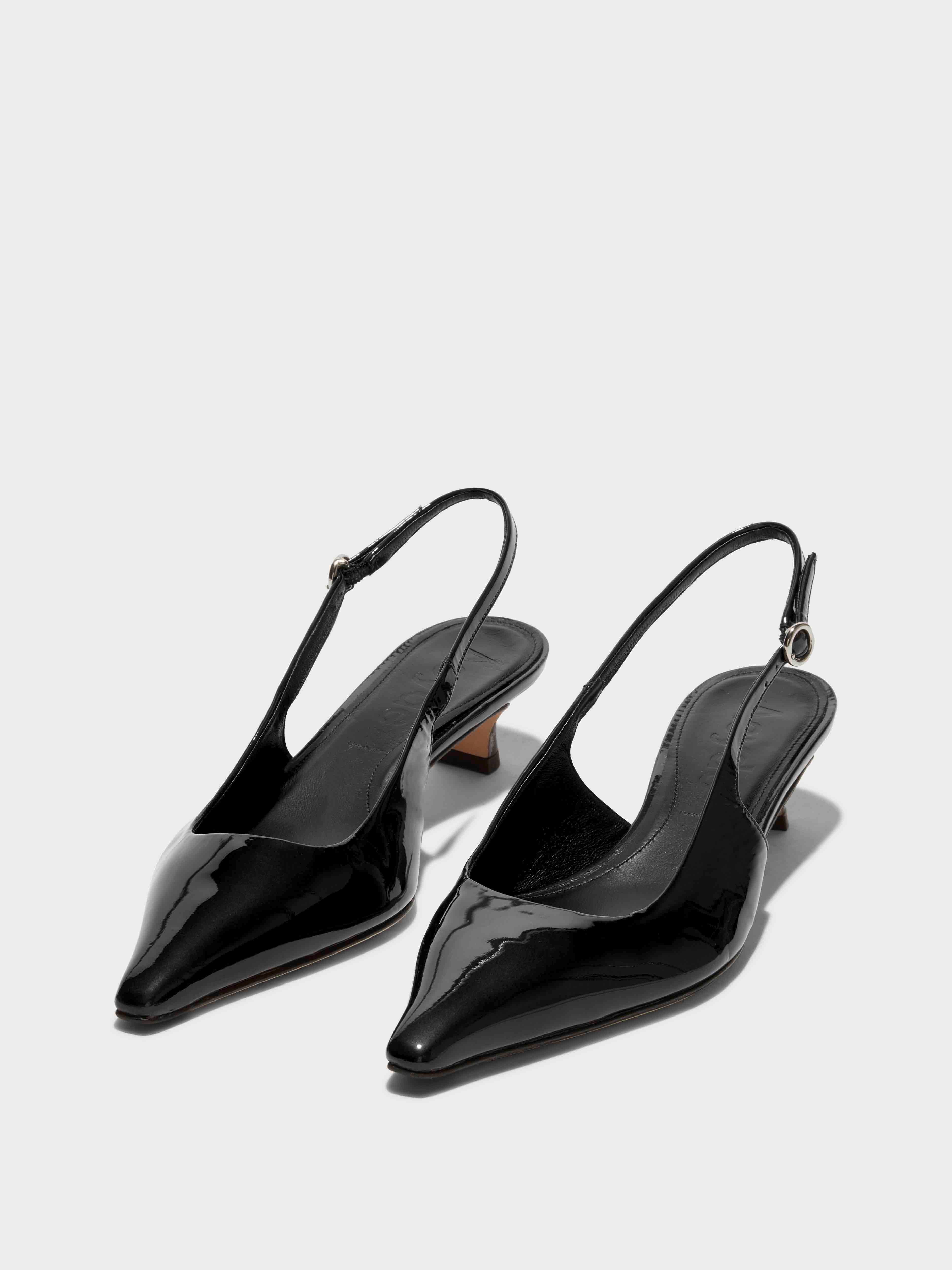 Aeyde CATRINA Black Kitten Heel Pump Aeyde CATRINA Black Kitten Heel Pump