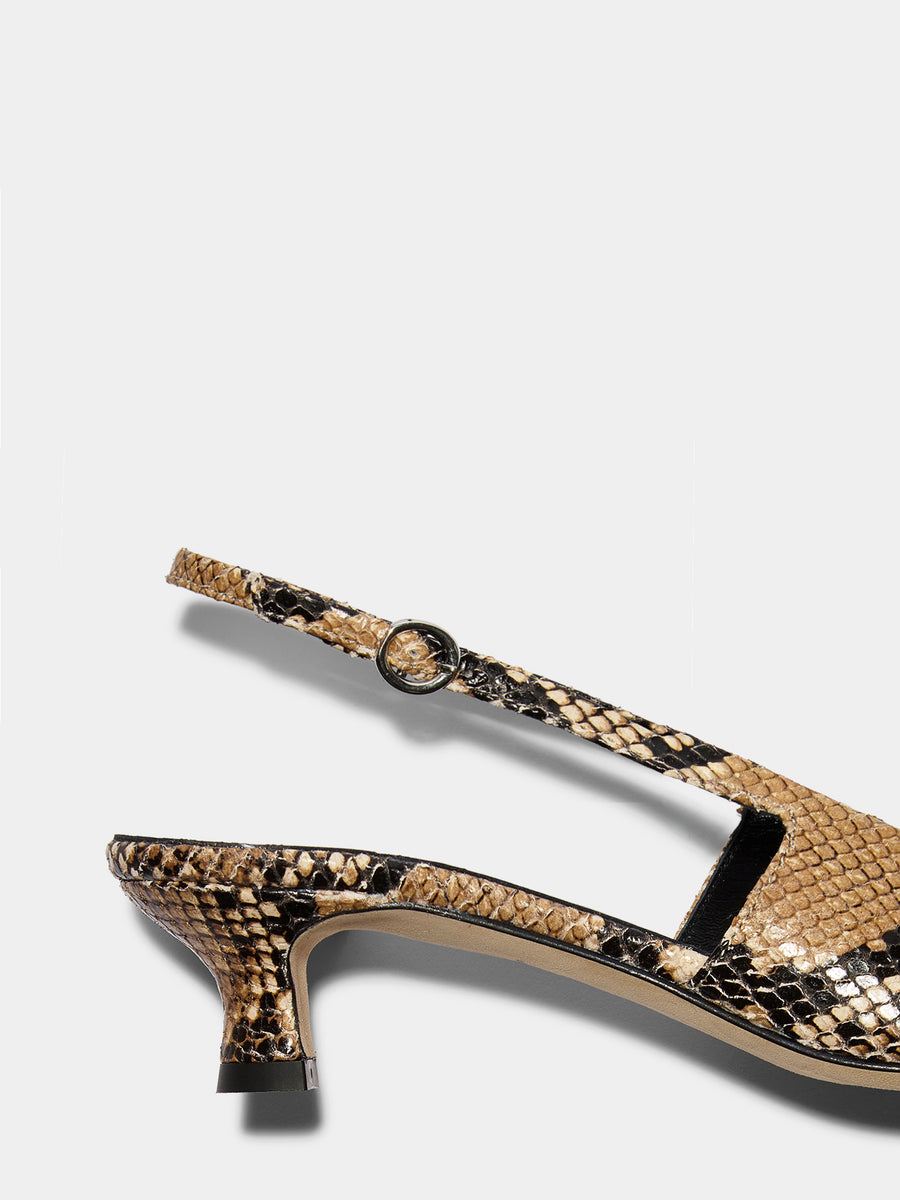 Catrina Snake Print Pumps