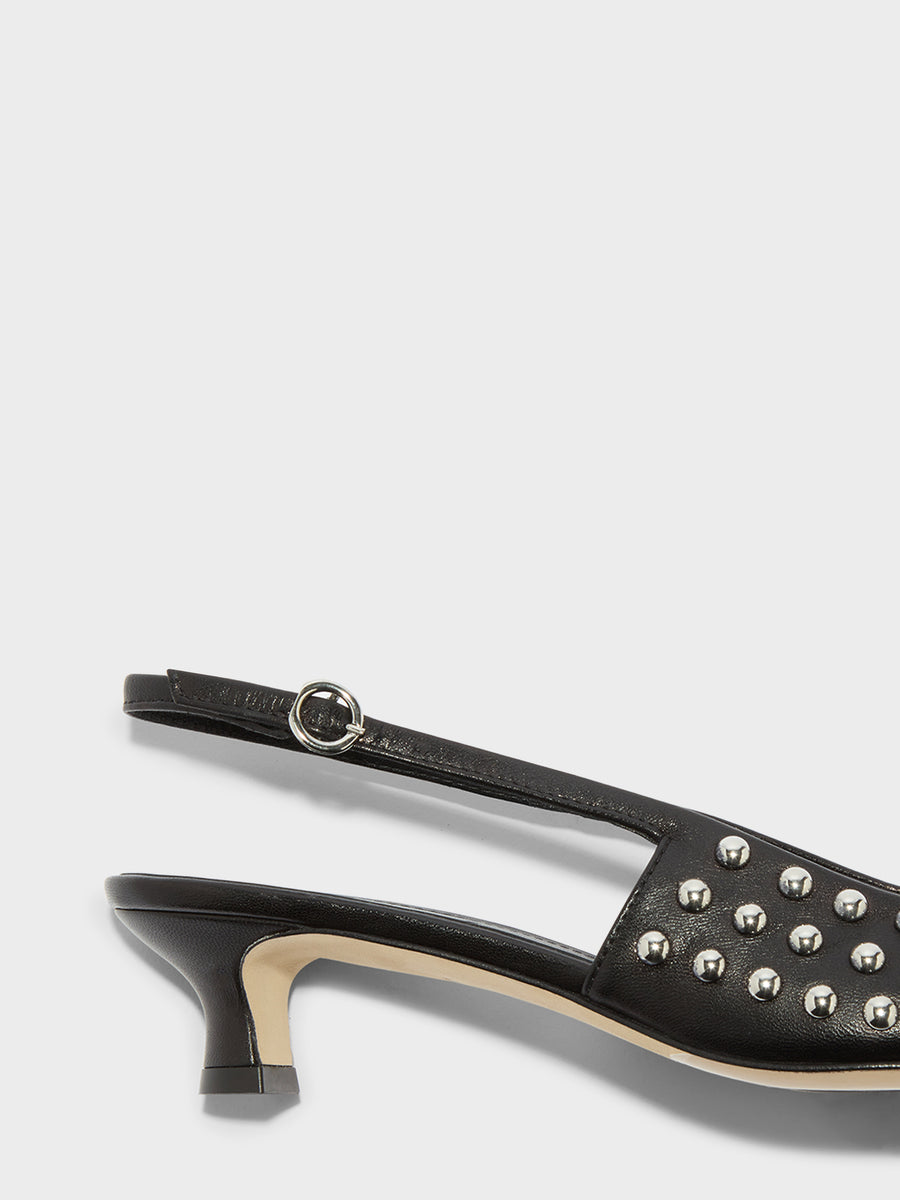 Catrina Studded Slingback Pumps