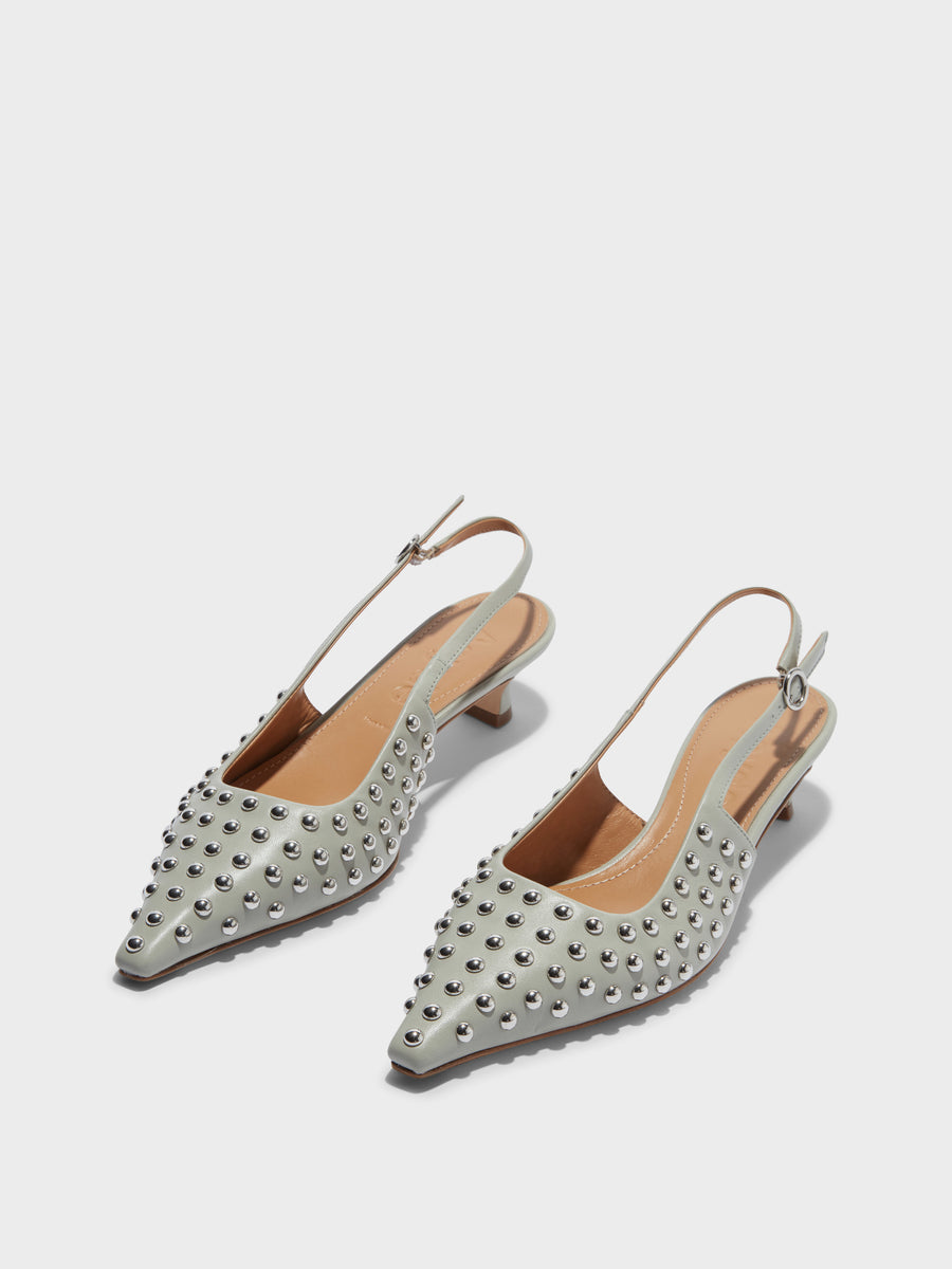 Catrina Studded Slingback Pumps
