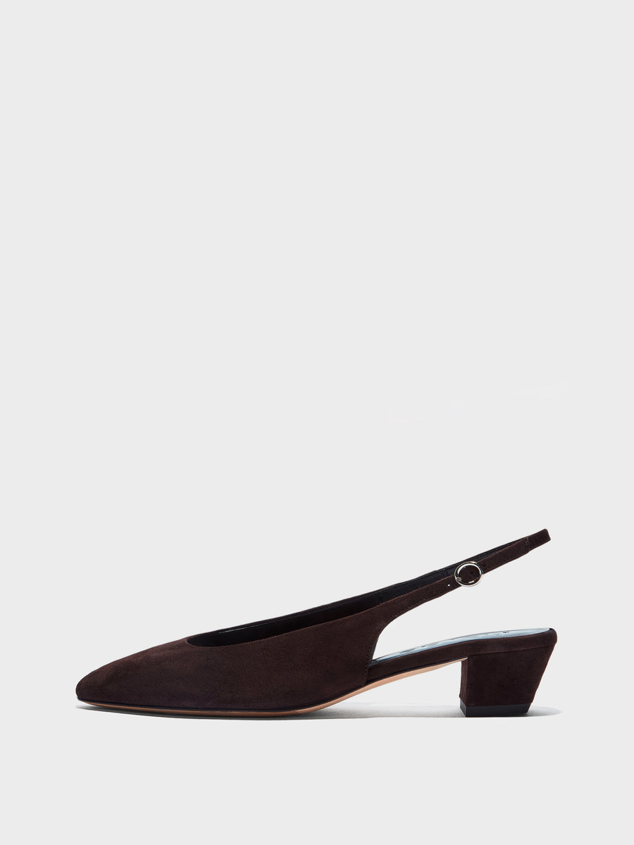 Celeste Suede Slingback Pumps