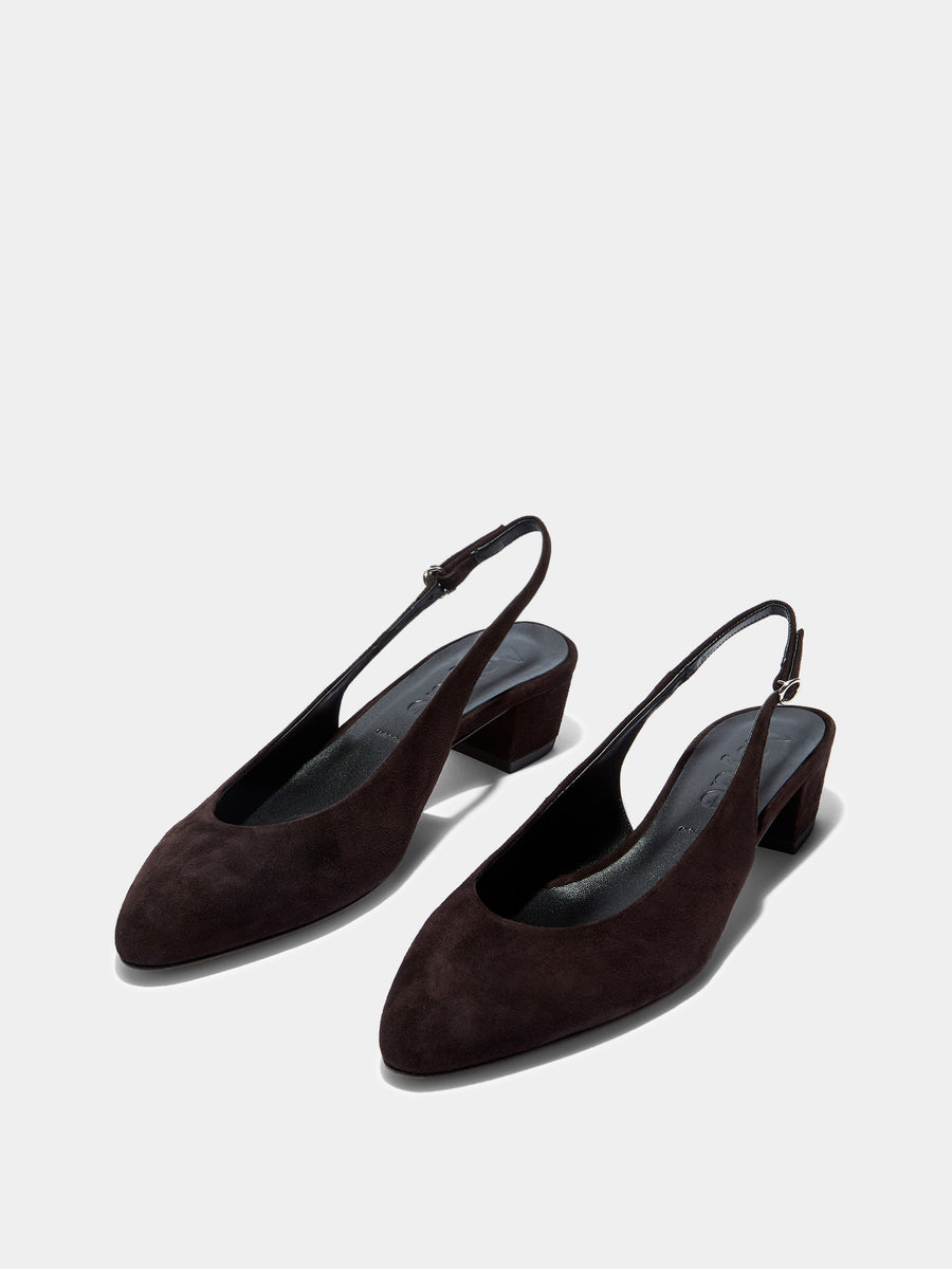 Celeste Suede Slingback Pumps