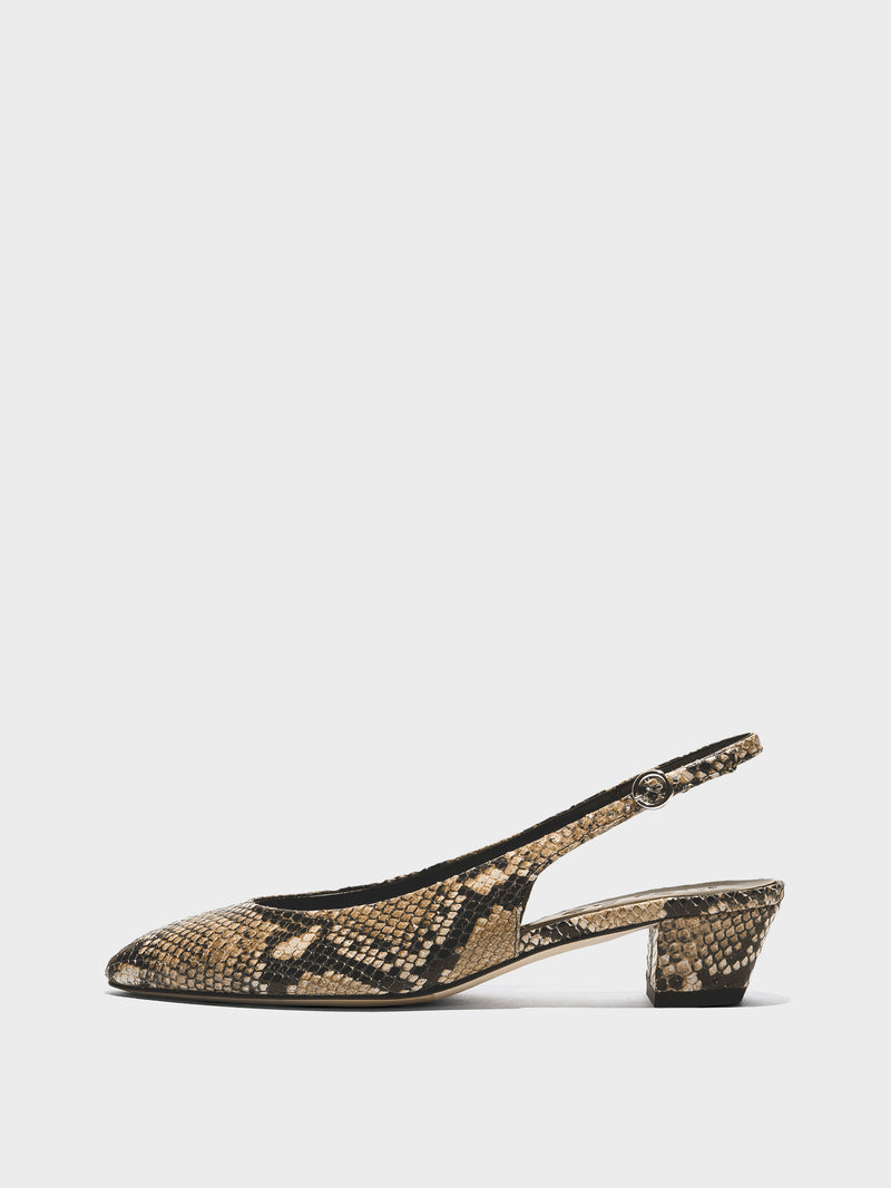 Celeste Snake Print Pumps