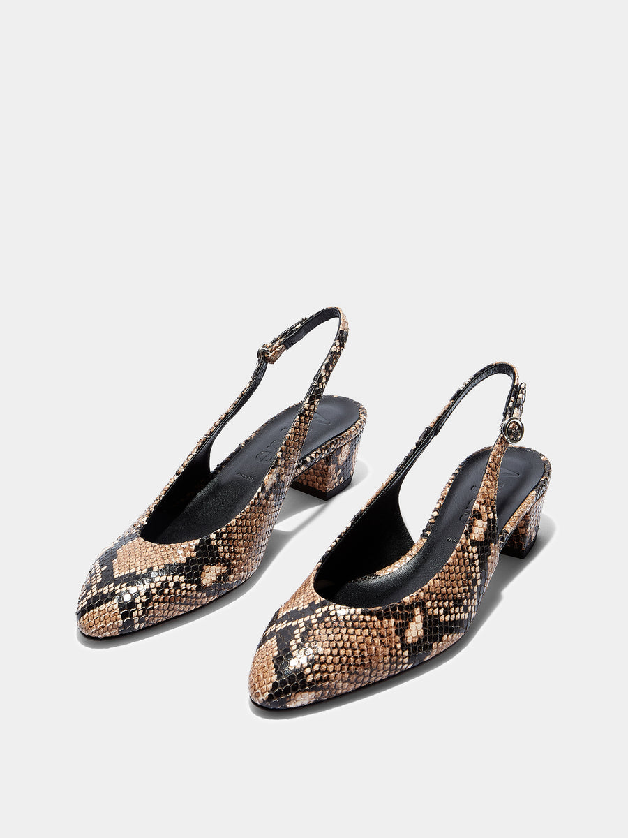 Celeste Snake Print Pumps
