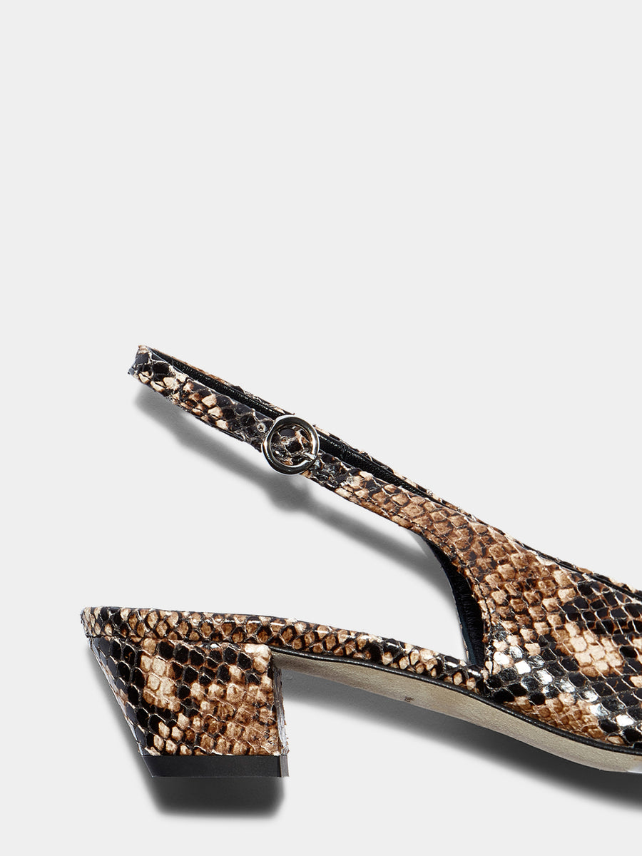 Celeste Snake Print Pumps