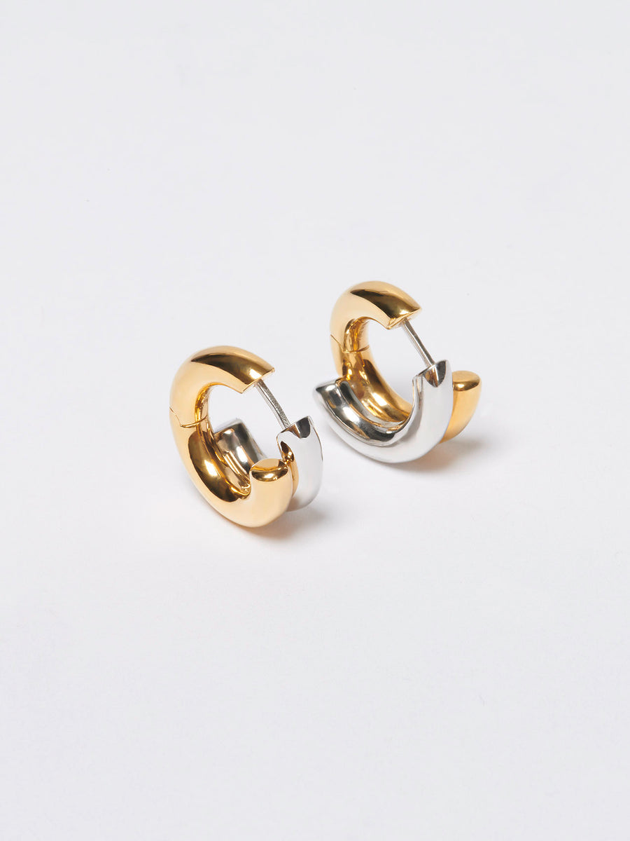 Clyde 18kt Gold and Palladium-Plated Hoop Earrings
