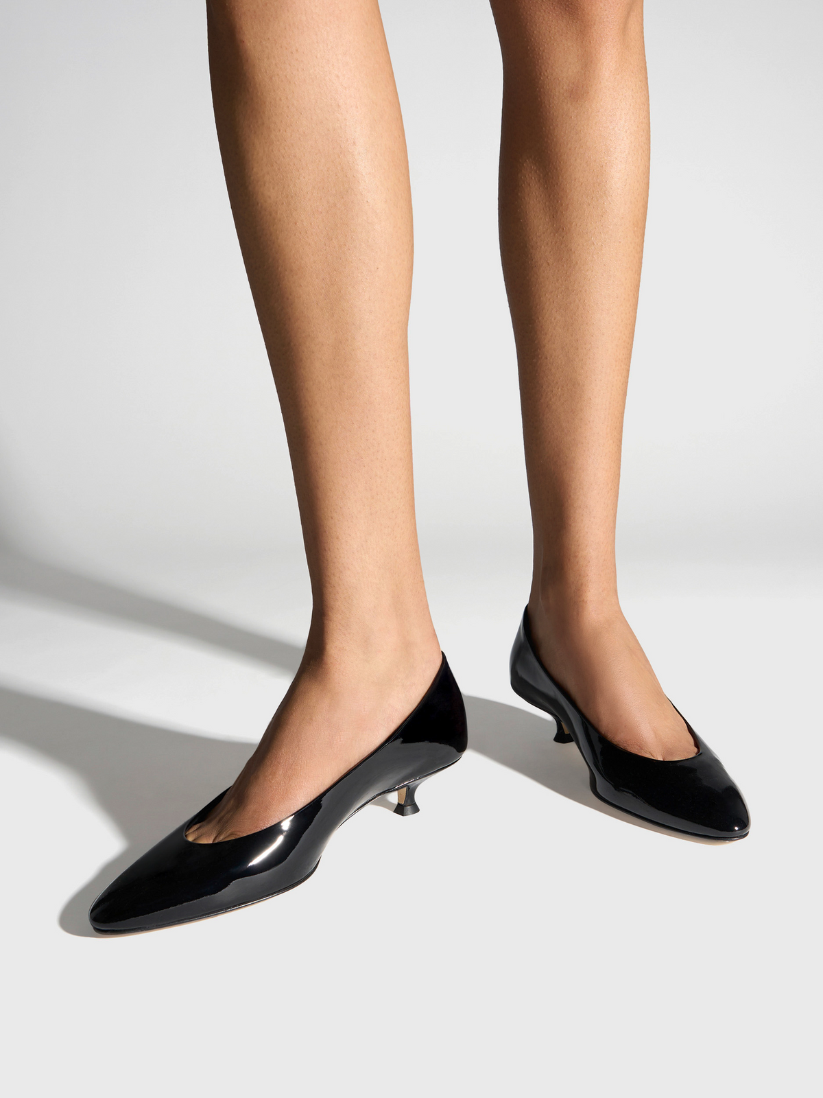 Corinne Patent Leather Pumps