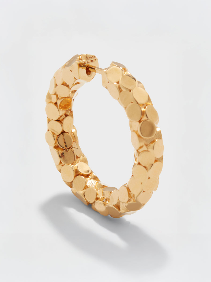 Cruz 18kt Gold-Plated Hoop Earrings