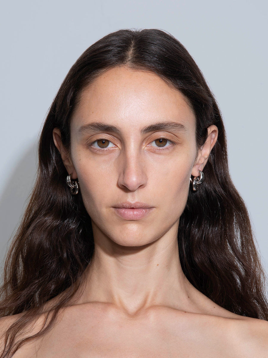 Aeyde | Cyrus Palladium-Plated Hoop Earrings