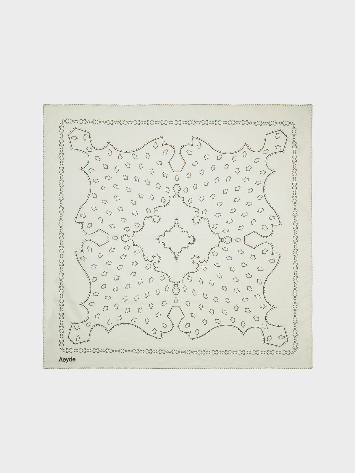 Aeyde | Dakota Printed Cotton Scarf Scarves for Women | Creamy Cotton | Luxury Materials | Handmade in Italy