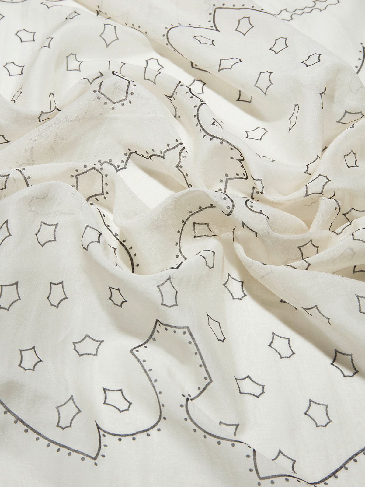 Dallas Printed Cotton and Silk Scarf - Image 2