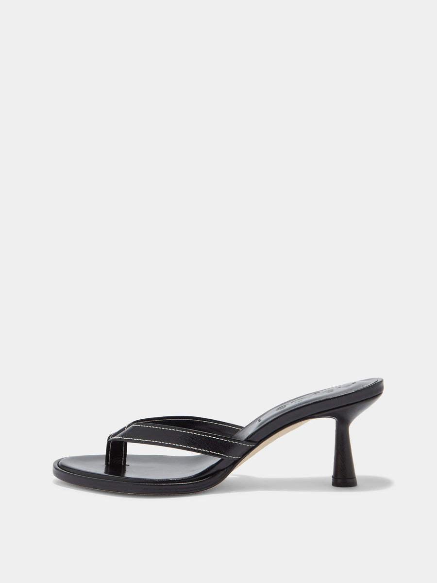 Daphne Leather Toe-Post Sandals