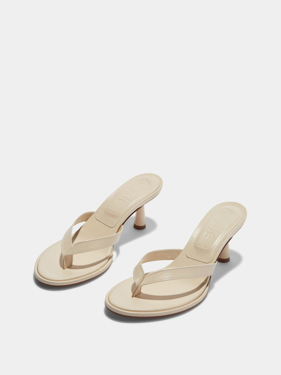 Daphne Leather Toe-Post Sandals
