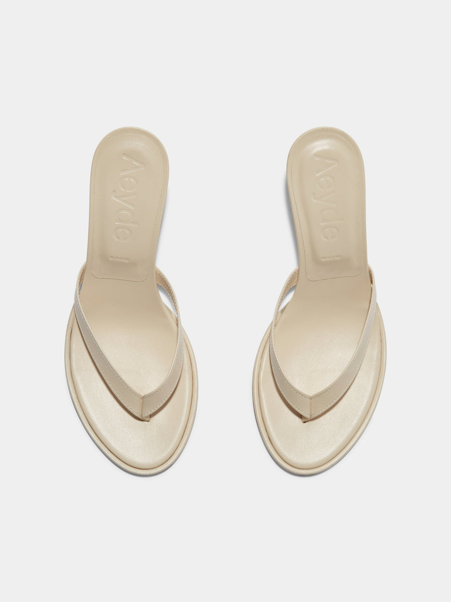 Daphne Leather Toe-Post Sandals