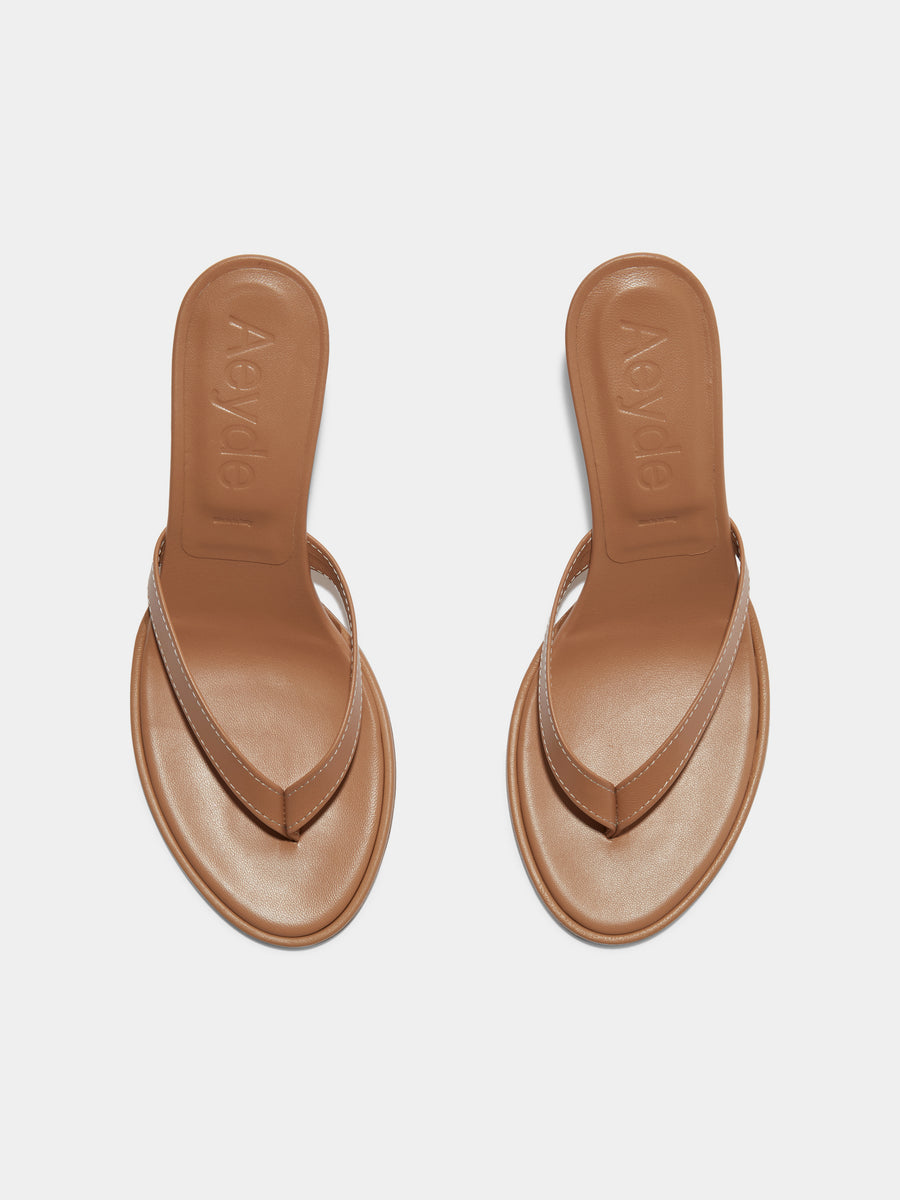 Daphne Leather Toe-Post Sandals