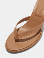 Daphne Leather Thong Sandals - Image 3