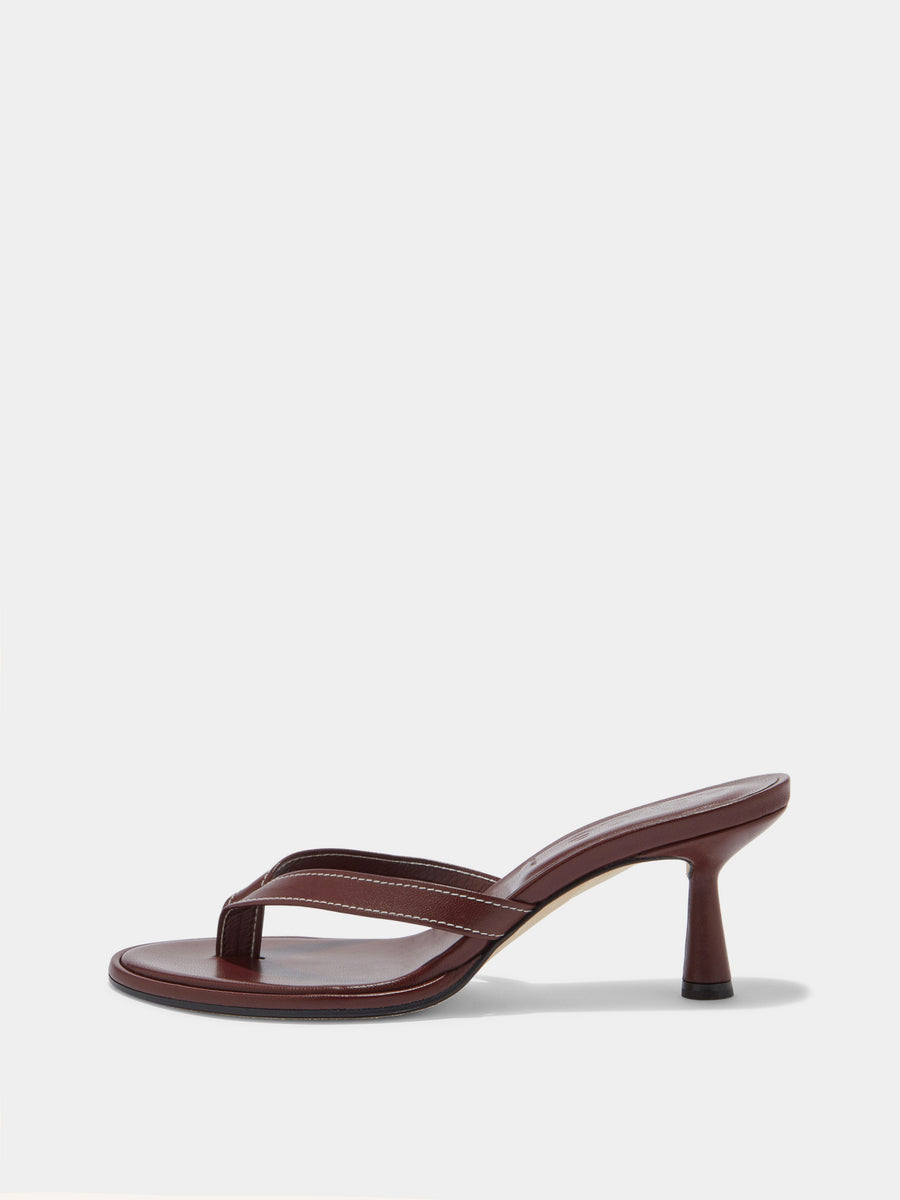 Daphne Leather Toe-Post Sandals