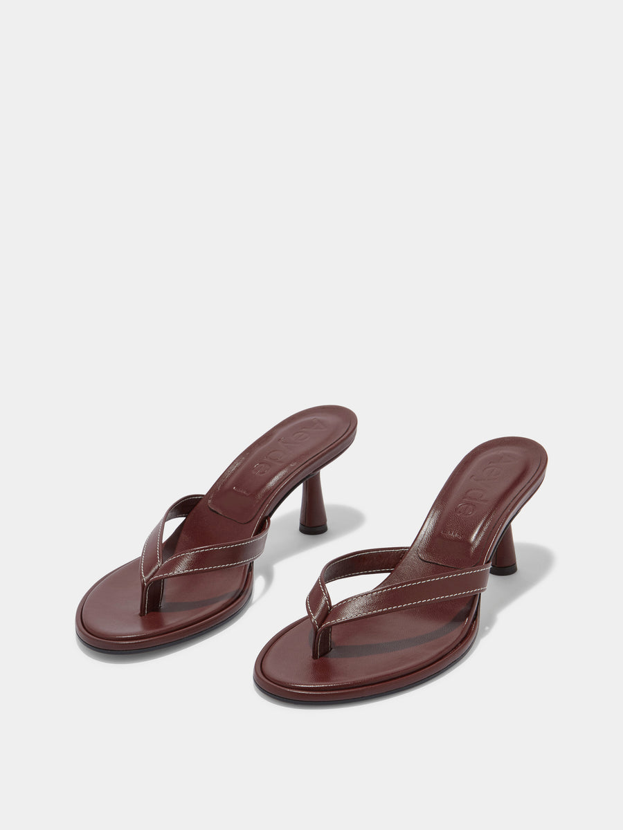 Daphne Leather Toe-Post Sandals