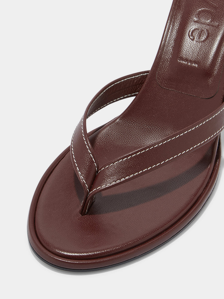 Daphne Leather Toe-Post Sandals