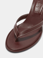 Daphne Leather Thong Sandals - Image 3