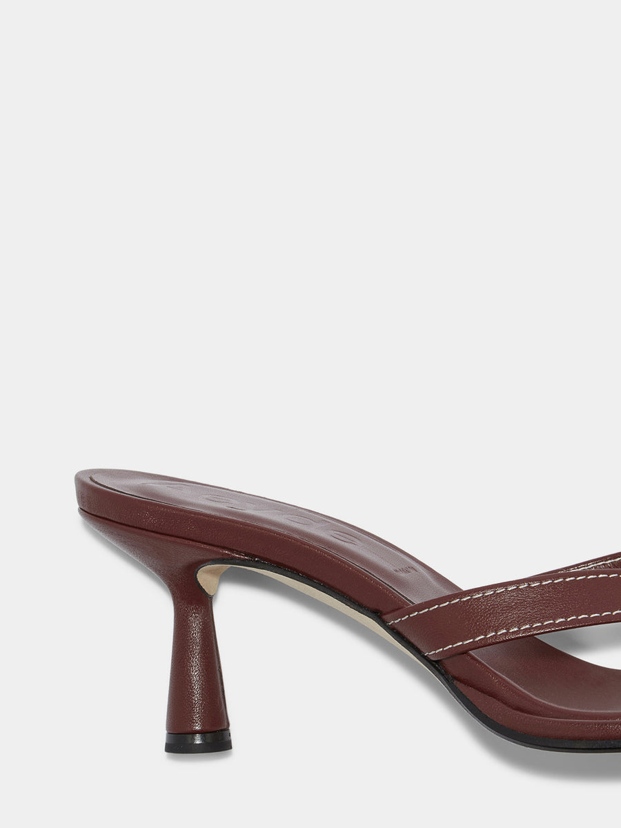 Daphne Leather Toe-Post Sandals