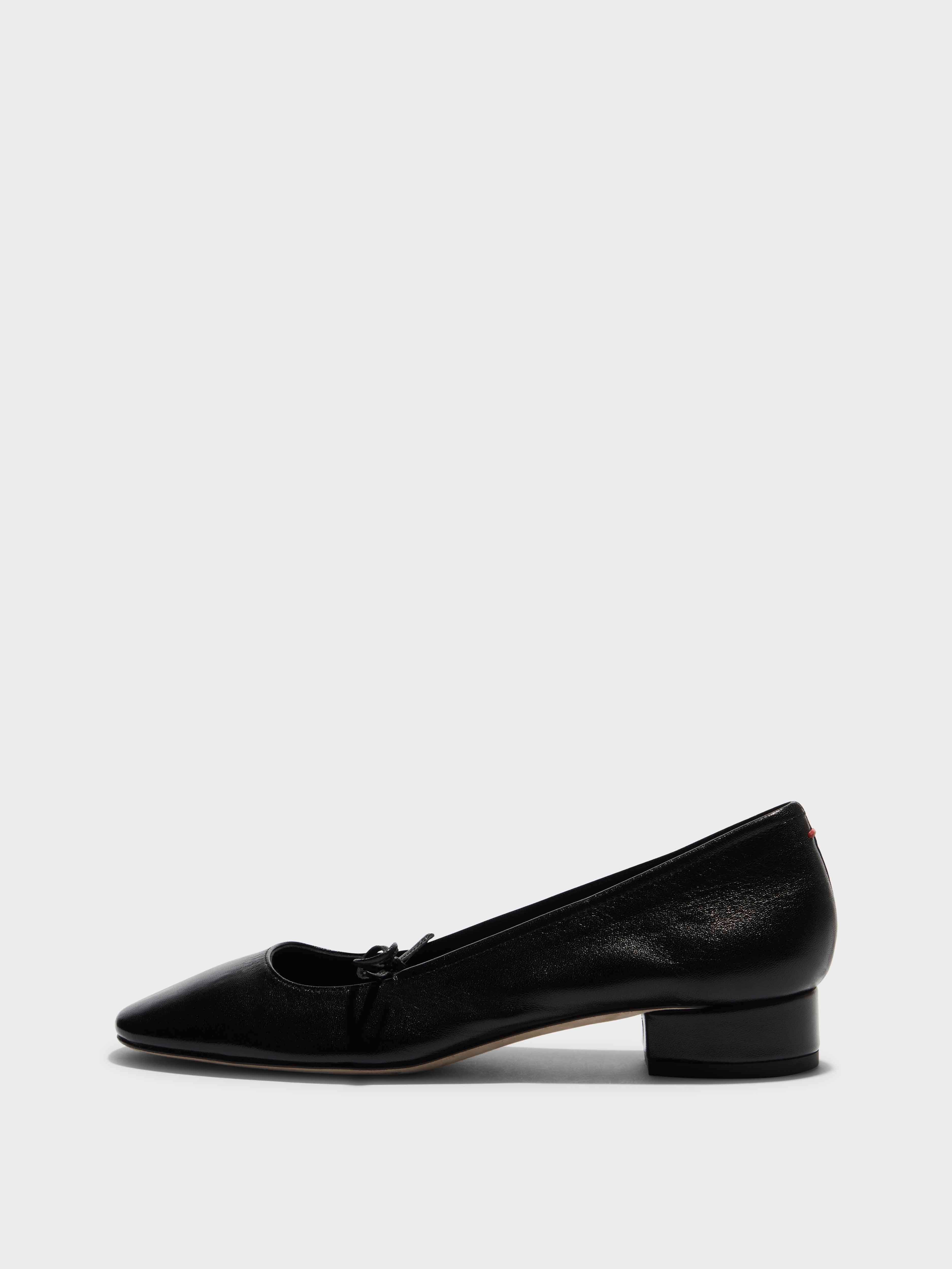 フラットシューズ AEYDE Woman Ballet flats Black A11FLRAZS8MFL0122100007 BLACK Delfina Leather Ballet Flats – Aeyde