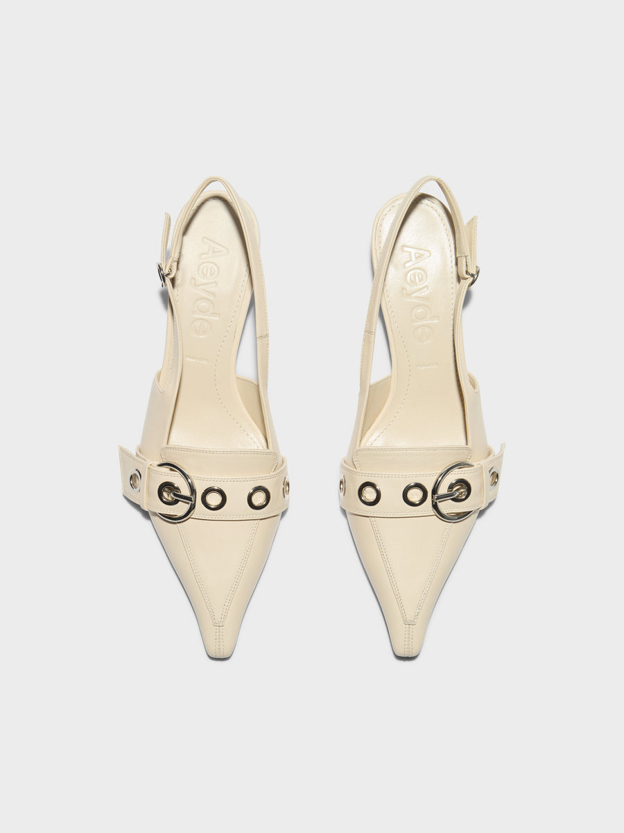 Davina Eyelet Slingback Pumps